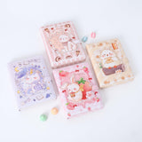 SID MAGIC Kawaii Squishy 3D Animal Cover Notebook, Cute Pastel Diary Journal with Colored Pages for Girls (12x16cm)
