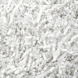5OZ Crinkle Paper Filler - Easter Grass Basket Filler White Crinkle Cut Paper Shred Filler for Gift Baskets for Christmas Weddin