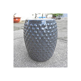 International CaravanInternational Caravan Perforated Drum Ceramic Garden Stool