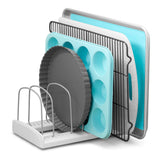 YouCopia StoreMore Adjustable Bakeware Rack, Cookie Sheet Baking Pan and Tray Organizer for Kitchen Cabinet and Pantry Storage,