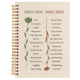 ignytiger Mental Health Inspirational Notebook, Positive Energy Anxiety Journal, Motivational Spiral Notebook Journaling for Not