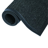 Crown SSR023CH Super-Soaker Wiper Mat with Gripper Bottom, 0.38'' Thickness, 24'' Width, 36'' Length, Polypropylene, Charcoal