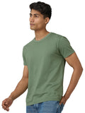 Xyxx Men'S Solid Regular Fit T-Shirt (Xy_Cr15_Tshirt_1_Sage Green