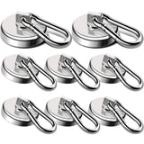 LOVIMAG Magnetic Hooks Heavy Duty, 110LBS Strong Magnetic Hooks Neodymium Magnets with Carabiner Hook, Magnet Hooks with Swivel