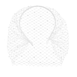 Carthome Church Veil Scarf For Women And Bride, Church Scarf And Face With White Pearl, Elegant Retro Mesh Design, Church Access