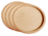 Snoogg 22Cm Pack Of 4 Wooden Pouring Cradled Panel For Painting, Resin, Acrylic, Diy And For Arts & Crafts