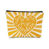 When You Can't Find the Sunshine Be the Sunshine Inspirational Makeup Bag Cosmetic Bag Gift for Teen Girls,Birthday Christmas Gi
