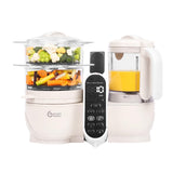 Babymoov Duo Meal Station 6 in 1: Multi-Speed Baby Food Maker Steamer and Puree Blender, Baby Food Processor that warms & defros
