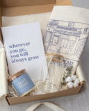 The Umbrella Store Sunflower Gift Hamper For Women | Scented Soy Candle Gift Set With Notebook & Glass Jar | Self Care Gift Box