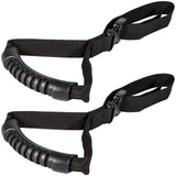 E-cowlboy Auto Cane Grab Bar - Portable Standing Aid Nylon Grip Mobility Assist Device (Black, 2 Pack)