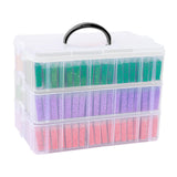 VTG Diamond Painting Storage Container, 240 Grids, Bead Organizer for Art Supplies, Jewelry Craft Storage Box