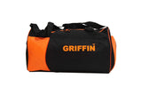 Griffin Gym Bag With Dedicated Shoe Pocket (Shoe Not Included) (Model No:Starx) Orange & Black For Gym And Personal Use