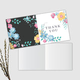 BIRDS MIND Set Of Thank You Blank Note Cards | Mini Folding Thankyou Cards For Small Bussiness Orders Return Gift (10 x 5 cms)