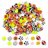 200 Pcs Sport Polymer Clay Beads for Bracelet Necklace Earring Jewelry Making (Mixed Color)