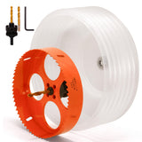 Koopi 6 1/4 Inch Hole Saw Kit with Dust Bowl - Effortless & Dustless Drilling for 6 in Recessed Lighting, Quick & Smooth Cutting