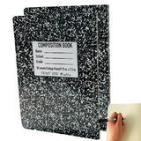 Left Handed Composition Notebook, Black Marble Left Handed Notebooks