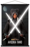 Star Wars The Mandalorian Season 2 Ahsoka Lightsabers Wall Poster with Magnetic Frame