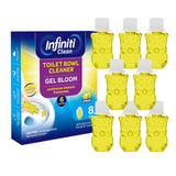Infiniti Clean Toilet Gel Stamp 8 Packs Toilet Bowl Cleaner Gel with Automatic Click, Freshener for Toilet Maintenance, 3.4oz,