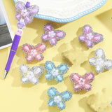Frinnovan, 8 Packs Rhinestone Beads for Beadable Pens Crystal Large Spacer Bead DIY Earring Necklace Jewelry Making (Butterfly)
