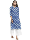 Gosriki Women'S Cotton Kurta (Kur190039-Xl_X-Large_Blue),blue,,B07QBDSNNS