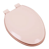 Bath D cor 1F1E5-20 Premium Molded Wood Elongated Toilet Seat with Adjustable Hinge & OSG, Venetian Pink
