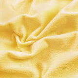 Entisn Minky Fabric by The Yard, 2 Yards x 60 Inch Wide Pre-Cut Minky Fleece Fabric Yellow Cuddle Minky Fabric, Soft Plush Fabri