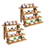 Wooden Cupcake Stand for 24 Cupcakes, 4 Tier Cupcake Display Stand Rustic Tiered Display Stand Dessert Table Display Set Cupcake
