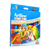 Artline Tri-Art Triangular 24 Shades Colour Pencil Set | Pencil Set For Drawing Sketching Shading For Artists, Professionals & S