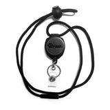 KEYBAK Sidekick Retractable Badge Reel and Keychain Breakaway Lanyard with a Key Ring and TwistFree Clear I.D. Badge Holder on