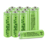 GENYESTAR AA Rechargeable Batteries NiMH 1.2V 600mAh Double A Battery Pre-Charged for Solar Garden Lawn Landscaping Lights Lante