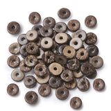 FASHEWELRY 100Pcs Flat Round Coconut Beads 12mm Dyed Donut Disc Wood Spacer Beads for DIY Bracelet Necklace Jewelry Making (Coco