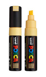 posca uni PC-8K Water-Based Paint Markers, Broad Tip (8mm), Fluorescent Light Orange, 2 Count