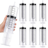 Geiserailie 10 Pcs Large Syringes Bulk Individual Sealed Plastic Garden Syringe to Use Clean for Liquid Lip Gloss Paint Oil Meas