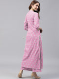 Anni Designer Women'S Cotton Straight Kurta With Palazzo (Kur107_S_Beige_Small),Beige,S,Cotton,Straight,Palazzo