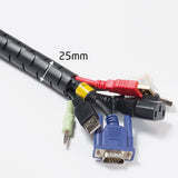 D-Line Cable Zipper Cord Tube Organizer With Zip Tool, Cable Management Sleeve, Cover For Long Wire Runs, 1 Inch Diameter (8.2 F