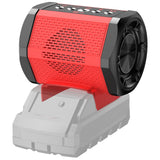 ohyes Bluetooth Speaker Compatible with Milwaukee 18V Battery Packs with USB-A/C Charging for Jobsite Camping & Parties (Battery