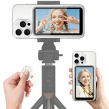 PEYAKO Vlog Selfie Monitor Screen for iPhone/Android, Magnetic Phone Back Camera Selfie Monitor Screen with Bluetooth Remote/Spe