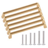 AOKENBAO 7-inch Brass Cabinet pulls Gold Cabinet pulls Gold Cabinet pulls Brass Drawer Pull Brass Hardware for cabinets Gold Cab