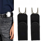 Kelexx 2Pcs Tactical Hook Elastic Belt, BuckleFree Invisible Waist Closure, Adjustable HookAndLoop Fastener Belt For Hunting,