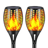 Aityvert Upgraded Larger Solar Torch Lights, Waterproof Outdoor Dancing Flames Lights, Flickering Flames Garden Lights, Landscap