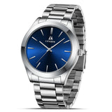 Ln Lenqin Mens Watches Stainless Steel Watches For Men Waterproof Men'S Wrist Watches Analog Quartz Watch Fashion Business Men D