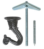 OOK 534522, Black, 50343 Swag Hooks with Hardware, 2Count, No Size