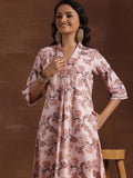 Libas Women'S Cotton Printed A-Line Kurtas (29222_Pink Pink 2Xl