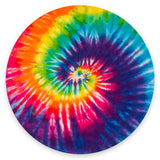 Mouse Pad, Art Colorful Tie Dye Customized Premium-Textured Round Mouse Pad, Washable Mousepads with Non-Slip Rubber Base Comput