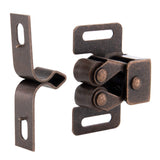 RecPro RV Cabinet Door Latch | Drawer Catch | Rubbed Bronze | Cupboard Roller Latch (10-Pack)