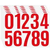 6 Sheets 4 Inch Number Stickers 0-9, Self Adhesive Vinyl Decals for Outdoor Mailbox, Trash Bin, Garage, Address Plate, Durable W