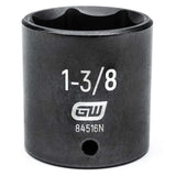 GEARWRENCH 1/2 Drive 6 Pt. Standard Impact Socket, 1-3/8 - 84516N