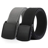 Edifier Unisex Nylon & Canvas Waist Belt (Blt064_08_Black & Grey)