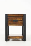 Loftworks Modern Acacia Chairside Table With Drawer
