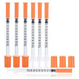 U-100 0.5ml Syringe 29 Gauge 1/2 Inch(13mm), 1cc Lab Supplies, Individually Sealed Pack of 100